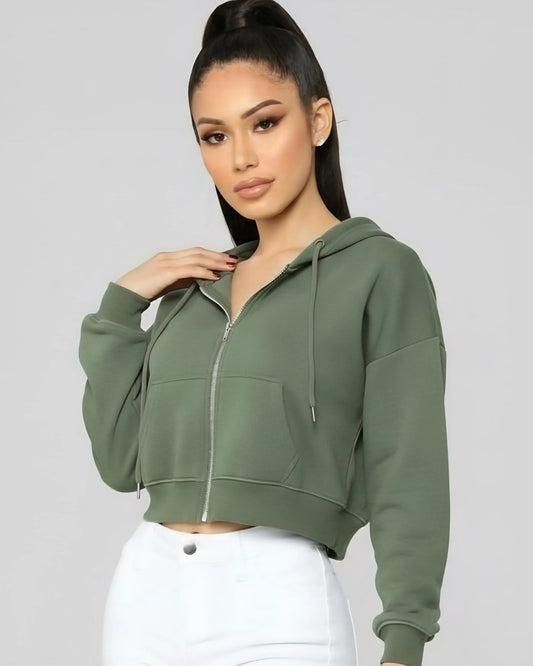 Metro Zip Crop For HER - Fittins