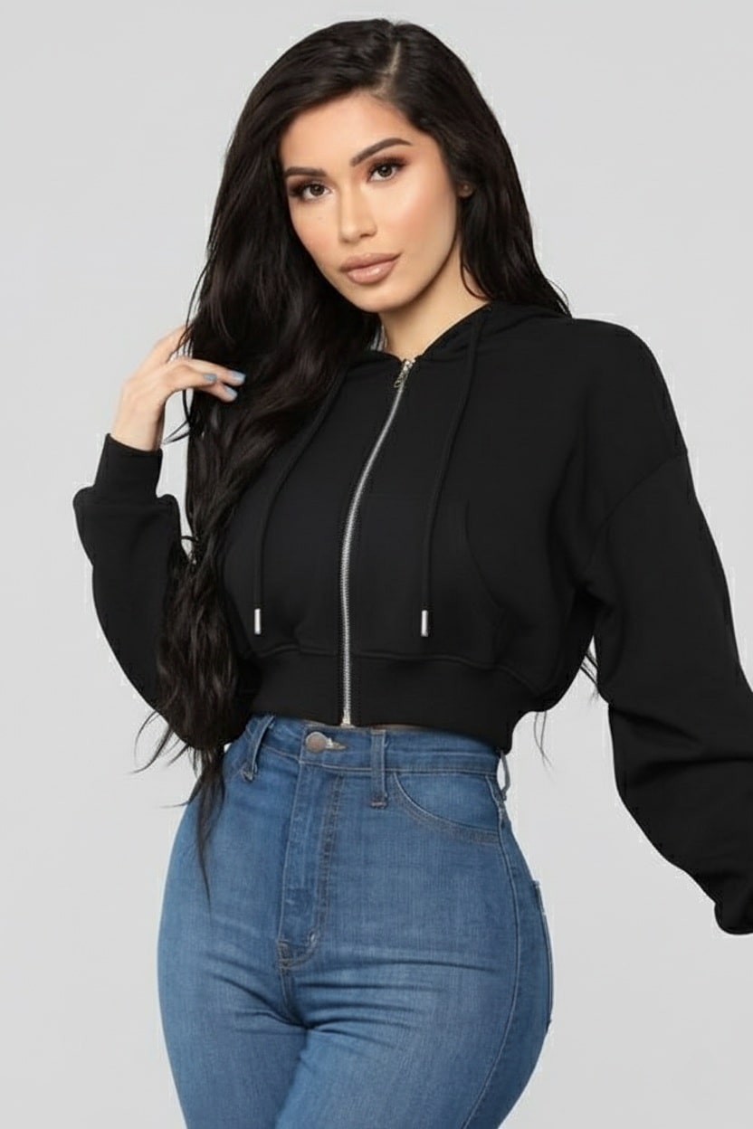 Metro Zip Crop For HER - Fittins